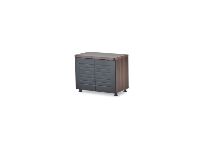 Estudio Archivador Cómoda Rectangular Negro Marrón Bicolor