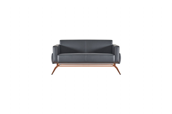 Conjunto de estudio de 4 piezas: sofá de 3 plazas, sofá de 2 plazas, 2 sillones. Gris uniforme. Estilo.
