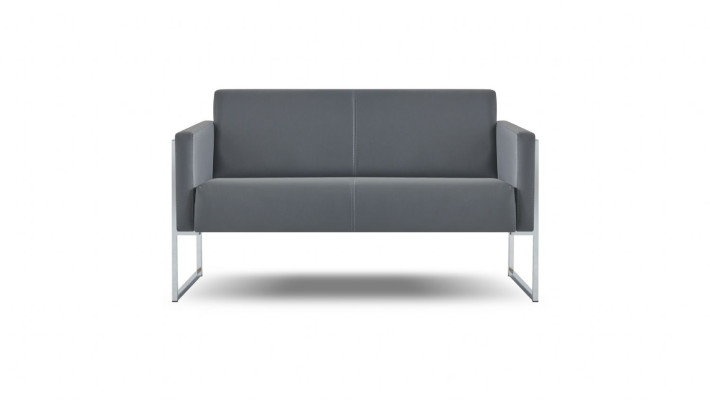 Conjunto de oficina de 4 piezas 3 plazas 2 plazas 2 sillones Gris Monocromo Moderno