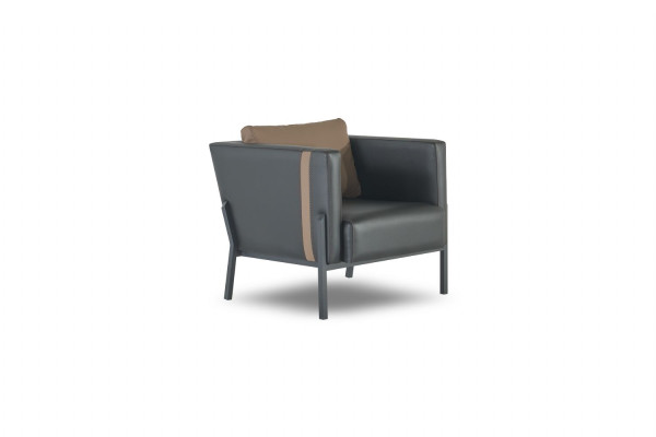 Sala de estar Muebles de asiento Sofá de cuero de lujo de 2 plazas 2 sillones de cuero