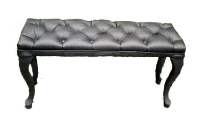 Chesterfield Taburete Mesa auxiliar Otomana Sofá Cuero Tela Textil Auxiliar
