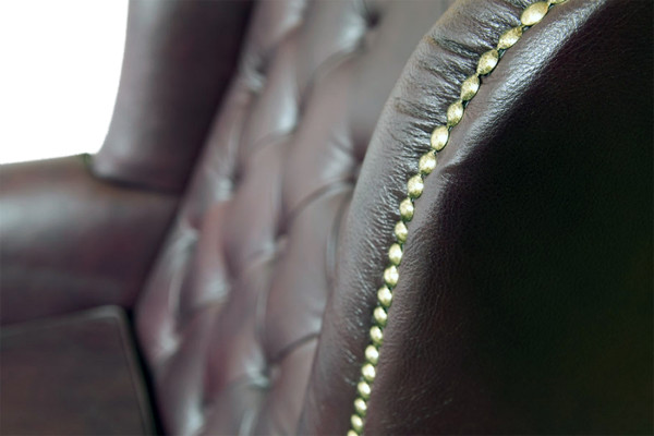 Chesterfield sillón orejero sillón sofá relax tapizado sofá de diseñador nuevo KINGS3