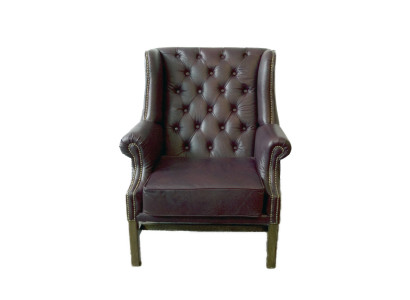 Chesterfield sillón orejero sillón sofá relax tapizado sofá de diseñador nuevo KINGS3