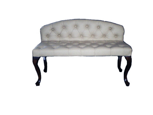 Sofá de chaise longue Chesterfield con 3 asientos de club, reposapiés de reposo, otomana nueva