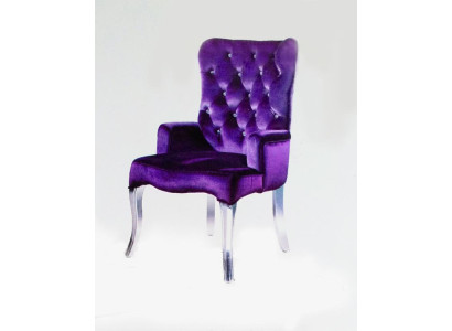 Sillón de diseñador de terciopelo Sofá Lounge Club con piedras de cristal Silla Sillas Nuevas
