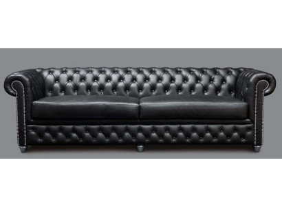 Chesterfield de 3 plazas XXL, conjunto de sofás acolchados. Big Couchen 2016-22.