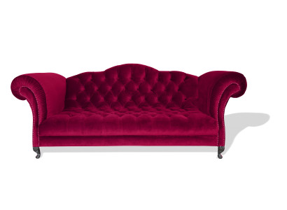 Sofá Chesterfield de 3 plazas de diseñador tapizado, conjunto de sofás SL Sofa 46.