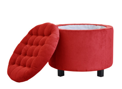Taburete Reposapiés Otomano Reposapiés Puf de asiento Sala de estar Diseñador Solano