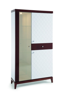 Vitrina de diseño moderno, armario de vidrio, vitrina expositora decorativa, estantería.