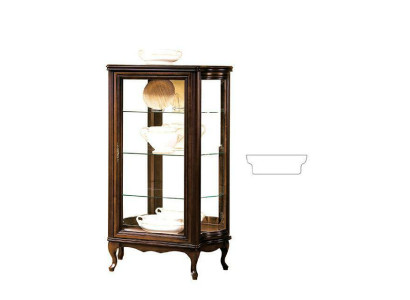 Vitrina clásica Armario Muebles italianos Vitrina Vitrinas Nuevo WW3-4