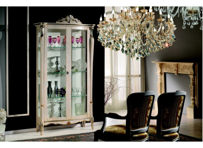Diseño Muebles Madera Clásico Barroco Lujo Vitrina Armario Estante Muebles Italianos Nuevo