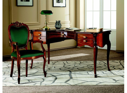 Escritorio barroco rococó mesa 2 piezas. Conjunto de muebles italianos