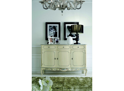 Diseño de muebles Estilo Clásico Cómoda Blanca Cómoda de madera italiana