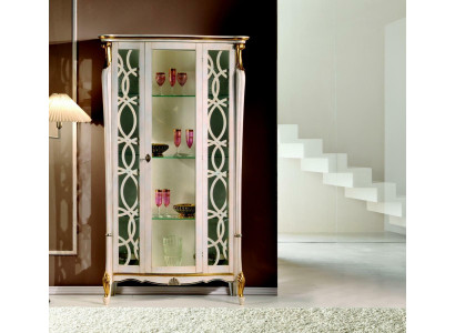 Muebles clásicos de madera, diseño de vitrina, estante de estilo, armario, armarios, muebles italianos nuevos.