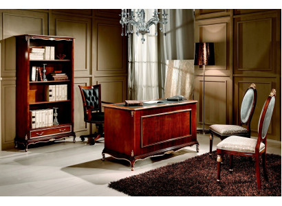 Muebles de oficina Mesa Escritorio Estilo italiano Muebles de madera real Escritorios