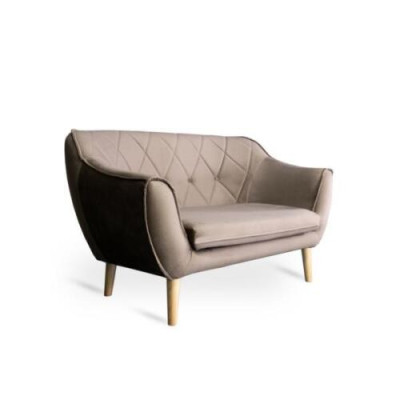 Sofá de 2 plazas refinado en estilo moderno de fabricantes europeos de muebles.