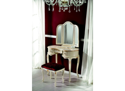 Conjunto de 2 piezas de estilo clásico Grupo Taburete Consola con Espejo Muebles