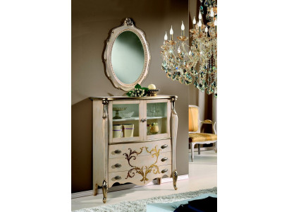 Cómoda Aparador Armario Estantes Muebles italianos Barroco Rococó Estantería Armarios