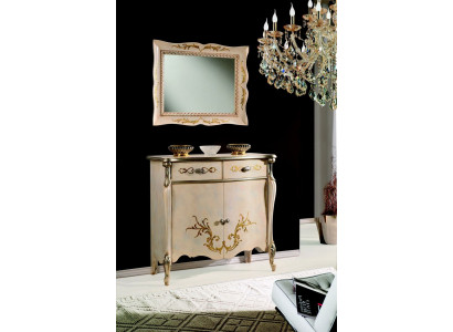 Muebles de lujo de madera estilo barroco blanco gabinete cómoda armarios diseñador.