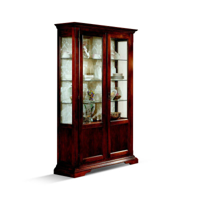Elegante diseñador muebles de lujo italiano de madera estilo barroco armario vitrina sala de estar.