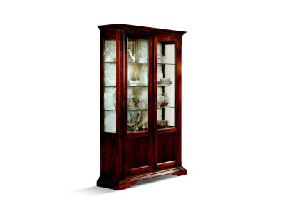 Elegante diseñador muebles de lujo italiano de madera estilo barroco armario vitrina sala de estar.