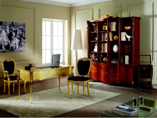 Muebles de diseño 2 sillas doradas para sala de estar sillas de madera muebles de lujo italianos nuevos