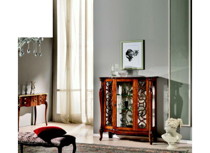 Muebles de diseño de madera de lujo estilo clásico Vitrina barroca Muebles italianos Aparador