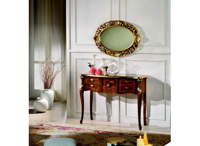 Madera Muebles Italianos Estilo Barroco Lujo Consola Espejo Vitrina Conjunto de 2 piezas Nuevo