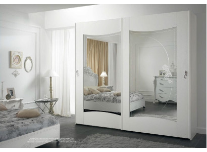 Armario blanco Lujo Muebles italianos Diseño de dormitorio Armario