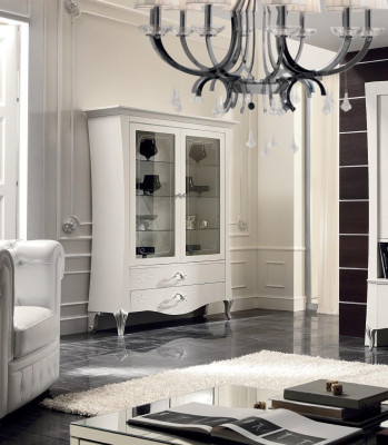 Lujo escaparate vitrina vitrinas armario de vidrio estilo Italia Diseño moderno Madera.