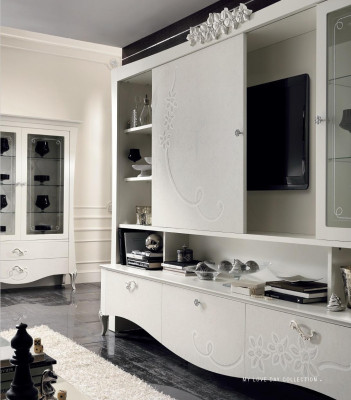 Lujo escaparate vitrina vitrinas armario de vidrio estilo Italia Diseño moderno Madera.