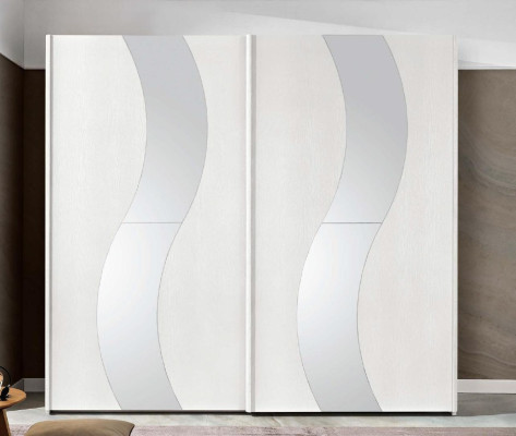 Armario con puertas correderas Armario de dormitorio Armarios Diseño de madera Moderno