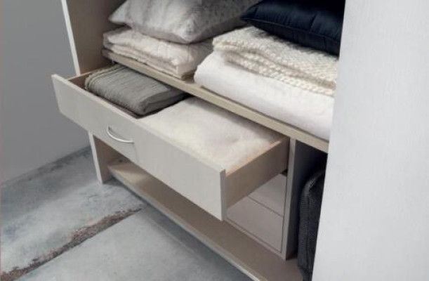 Armario de madera de lujo con diseño moderno de puertas correderas de madera, muebles de madera maciza.