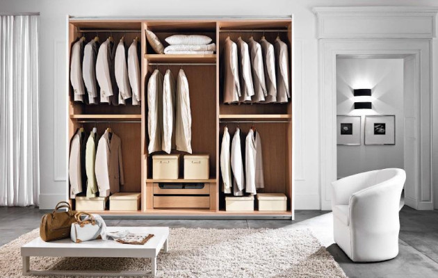 Armario Armario de lujo Diseño de puertas correderas Armarios Ropa Madera Muebles Nuevo