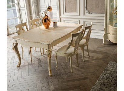 Mesas de comedor italianas Mesa de madera Mesas Muebles Mesa de comedor Estilo antiguo Mesa de madera Nueva
