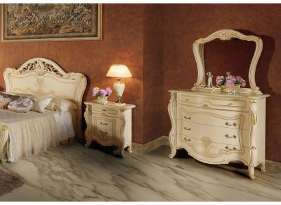 Diseño Muebles Armario Grupo Nuevo Lujo 2 piezas Cómoda Espejo Madera Conjunto Clásico