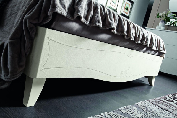 Cama clásica Lujo camas Chesterfield Muebles Dormitorio Barroco Hotel Tela