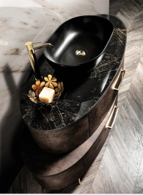 Lavabo Mueble de baño italiano Lavamanos Armario clásico