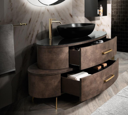 Lavabo Mueble de baño italiano Lavamanos Armario clásico