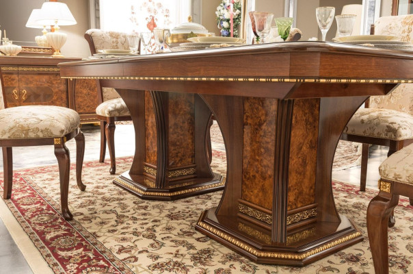 Mesas Muebles Mesa de comedor Estilo antiguo Madera maciza Mesas de comedor italianas Mesa de madera