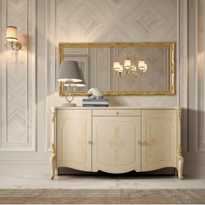 Muebles de diseño estilo barroco Cómoda Aparador Credenza Madera Italia Bajo aparador