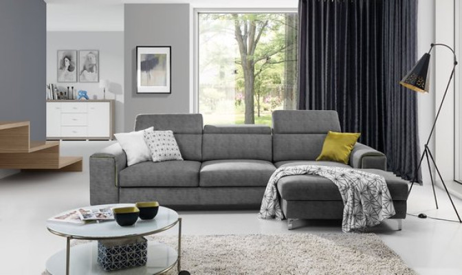 Sofá cama Sofá Tapizado Sala de estar Sofá de esquina Textil Silla Conjunto de asientos Sofá funcional