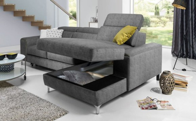 Sofá cama Sofá Tapizado Sala de estar Sofá de esquina Textil Silla Conjunto de asientos Sofá funcional