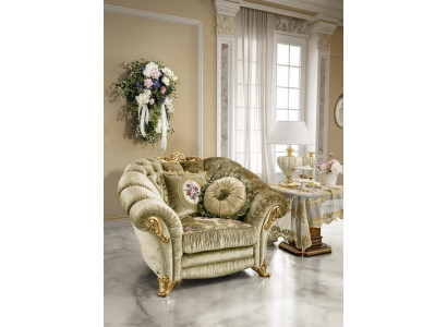 Silla de lujo tapizada Cóctel Relax Sala de estar Sillas Muebles Diseño Sillón beige