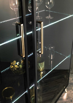Vitrina Armario Vitrinas Armarios Diseño Muebles Italianos Armario de Sala.