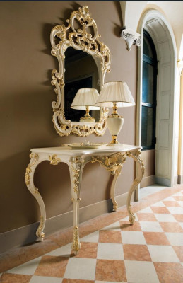 Consola Mesa de consola Consola Cómoda Mesa Pasillo Muebles italianos