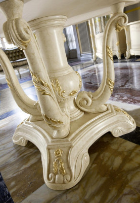 Diseño de mesa Madera Muebles de lujo Italia Mesa de comedor Mesas de madera Mesas de comedor Comedor Mesas