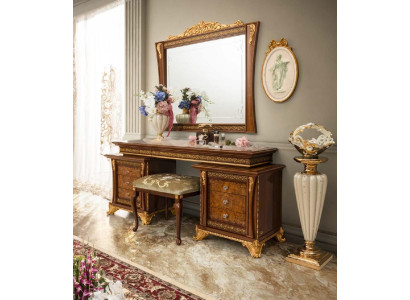 Mesa de maquillaje diseño de consola de madera. Mesas de consola. Muebles italianos.