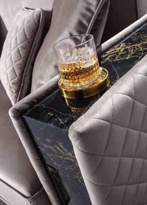 Sillón Sofá Tapizado Asiento Diseñador Textil 1 Plaza Sofás Tapicería Diseño Moderno