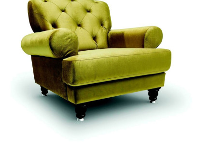 Chesterfield 1 sillón reclinable club lounge sofá silla televisión tapizada